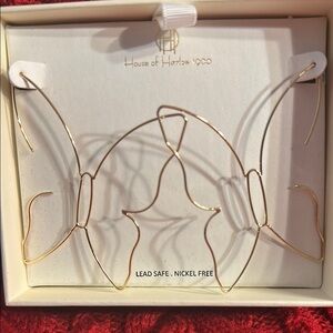 House of Harlow 1960 Gold Wire Butterfly Earrings